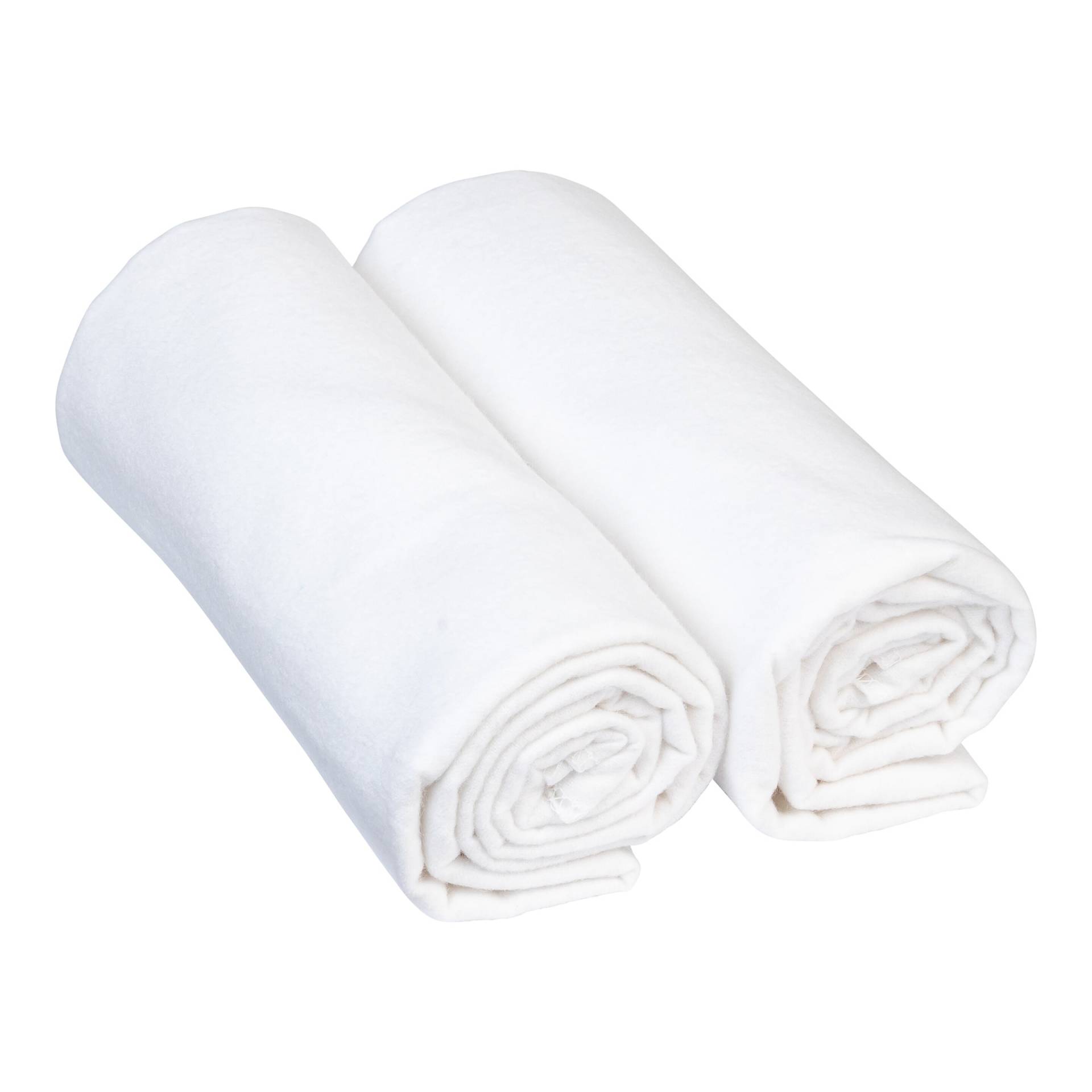 2er-Pack Moltontücher 80x80 cm von Bornino