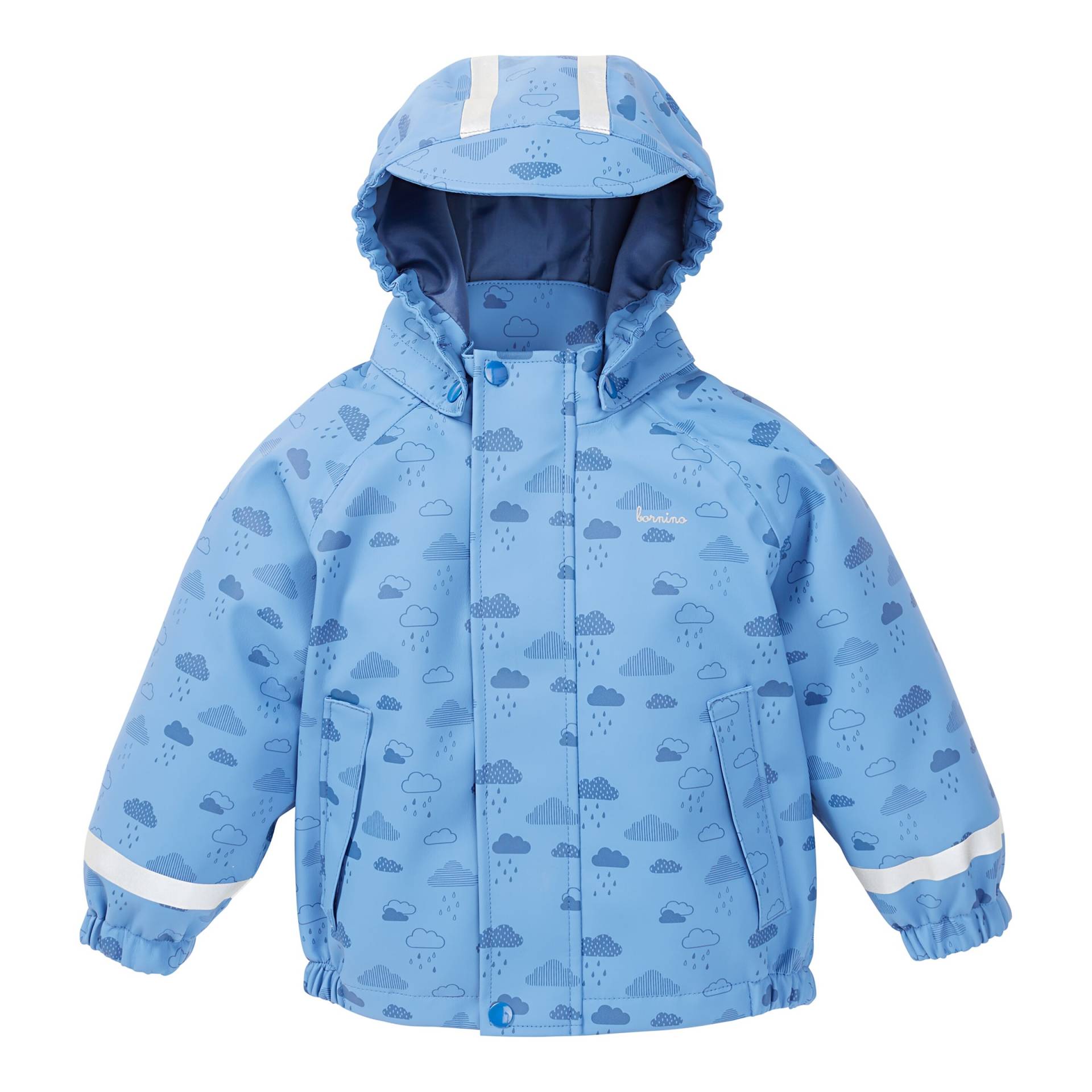 Regenjacke mit Kapuze Wolken von Bornino