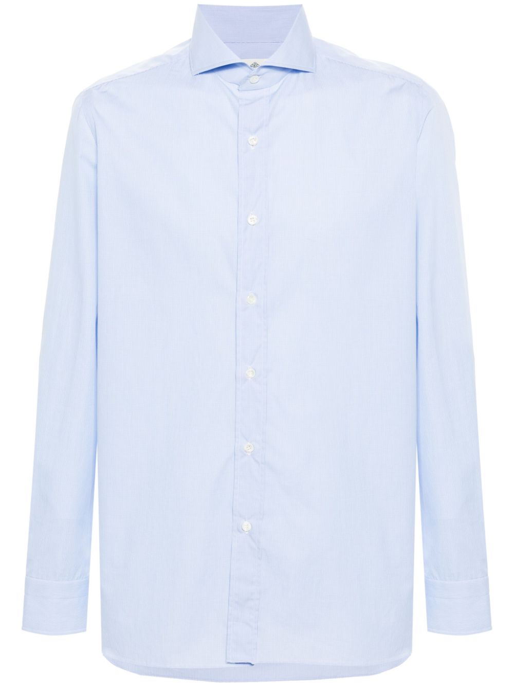 Borrelli check-pattern cotton shirt - Blue von Borrelli