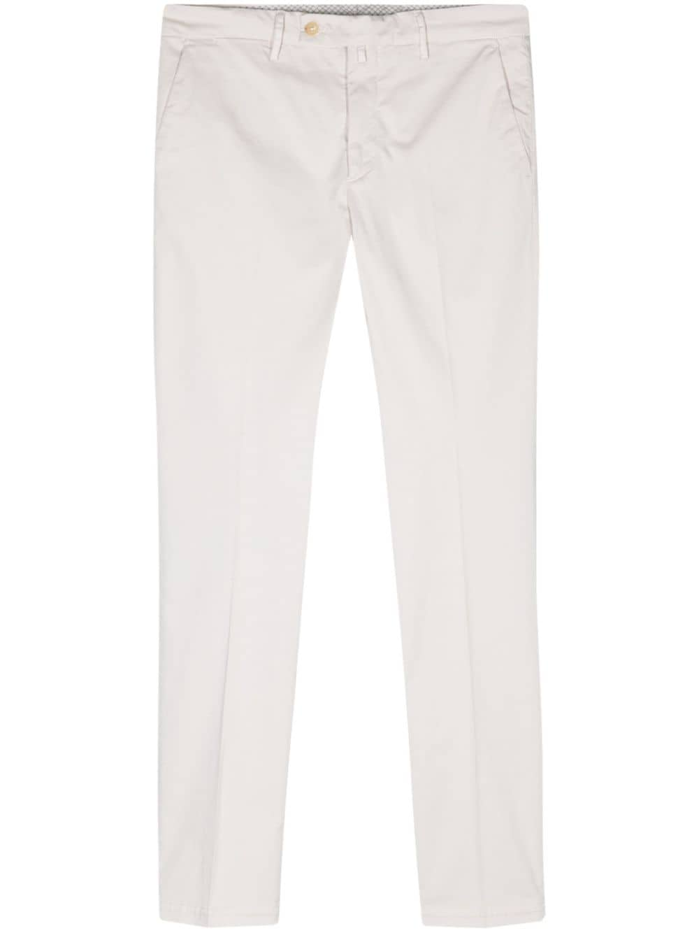 Borrelli mid-rise cotton chino trousers - Neutrals von Borrelli