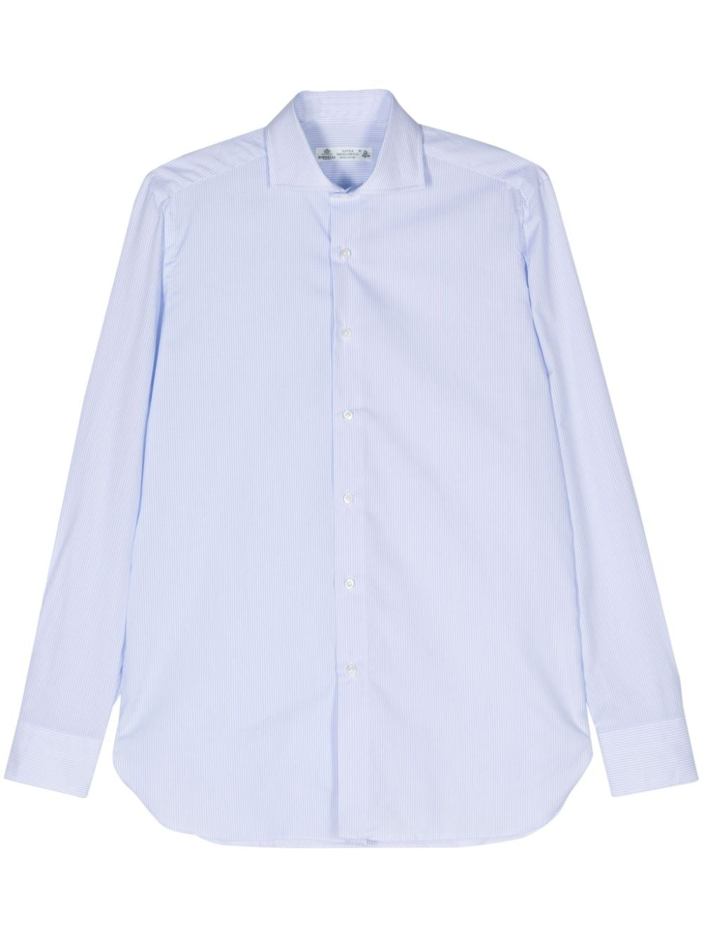 Borrelli striped cotton shirt - Blue von Borrelli