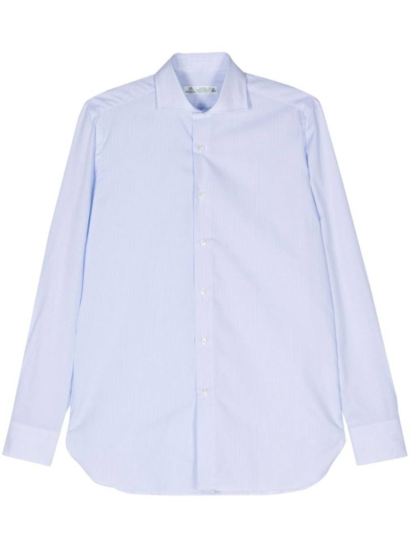 Borrelli striped cotton shirt - Blue von Borrelli
