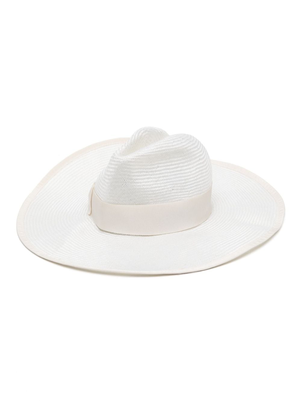 Borsalino Sophie Parasisol straw hat - White von Borsalino