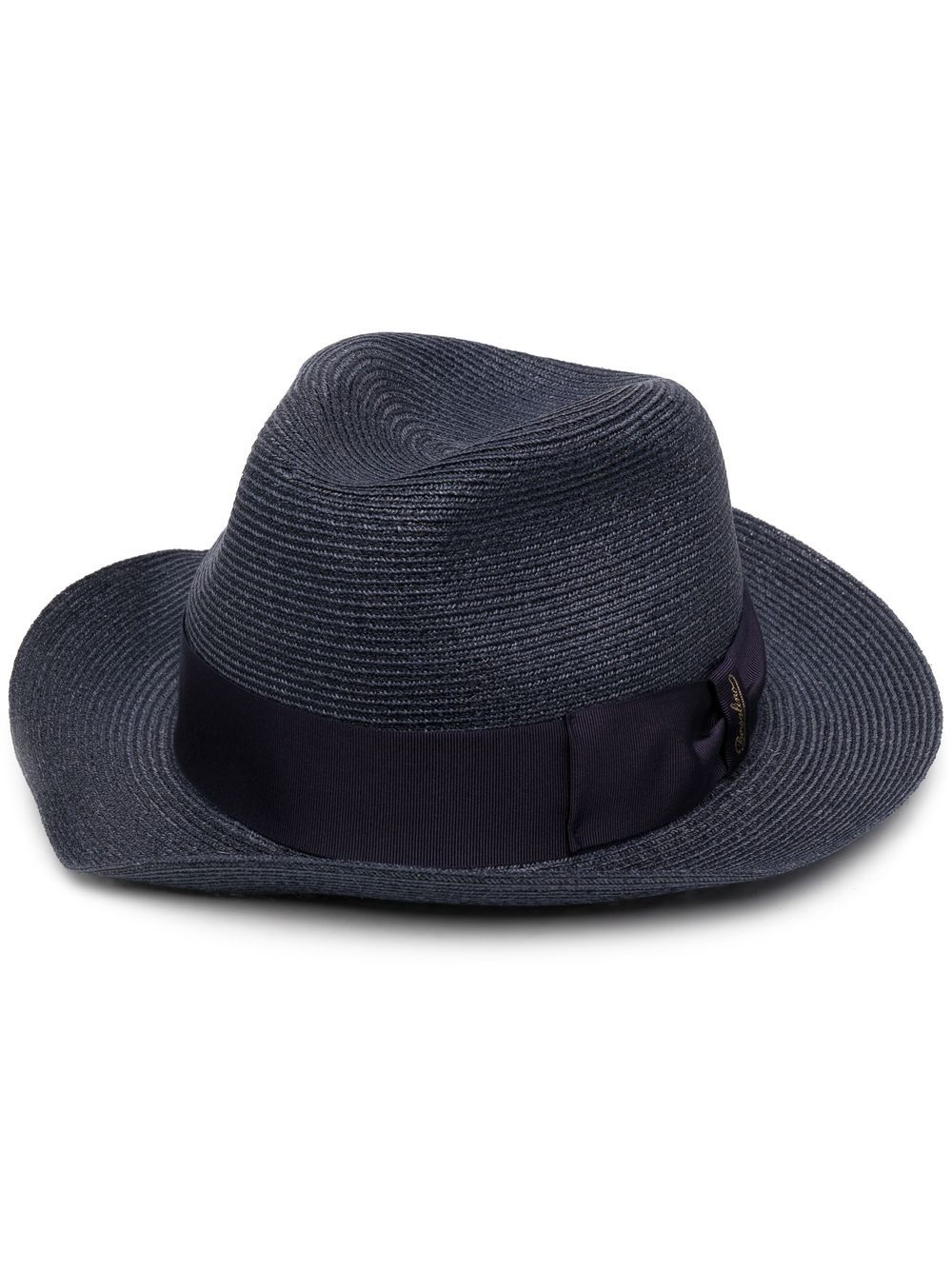 Borsalino Tesa Media woven hemp fedora - Blue von Borsalino