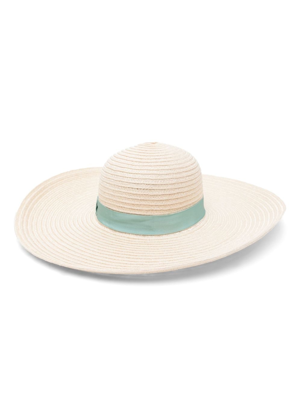 Borsalino braided wide-brim hat - Neutrals von Borsalino