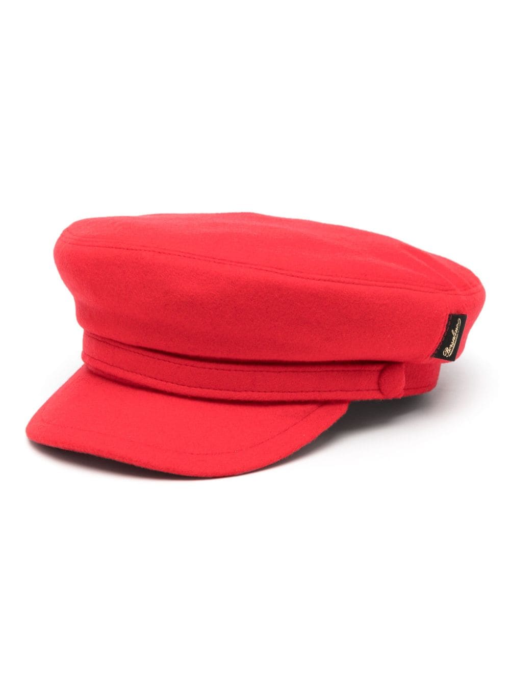 Borsalino logo-patch sailor cap - Red von Borsalino