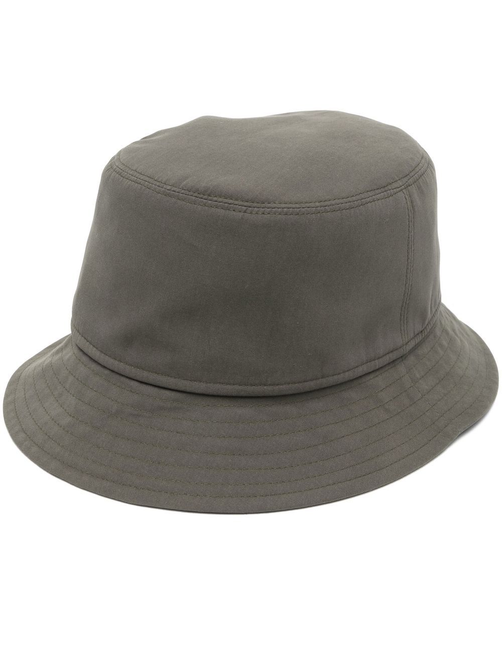 Borsalino logo-tag bucket hat - Green von Borsalino