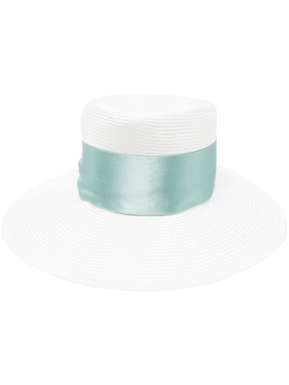 Borsalino ribbon-trim hat - White von Borsalino