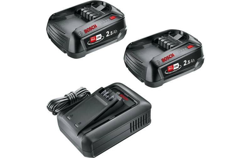 BOSCH Akku »Starterset 18 V, 2 x 2,5 Ah + AL 18 V-44«, 18,0 V von Bosch