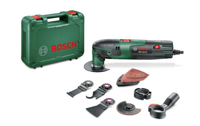 BOSCH Elektro-Multifunktionswerkzeug »PMF 220 CE«, (Set), Funktionen: Schaben, Sägen, Schleifen, Fräsen, Trennen von Bosch