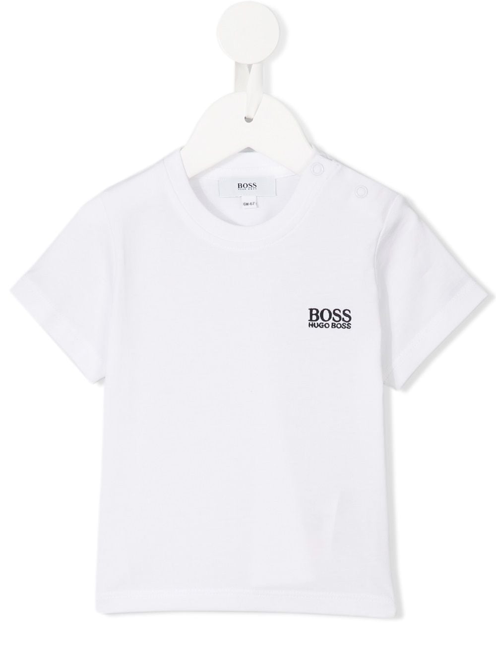 BOSS Kidswear embroidered logo T-shirt - White von BOSS Kidswear