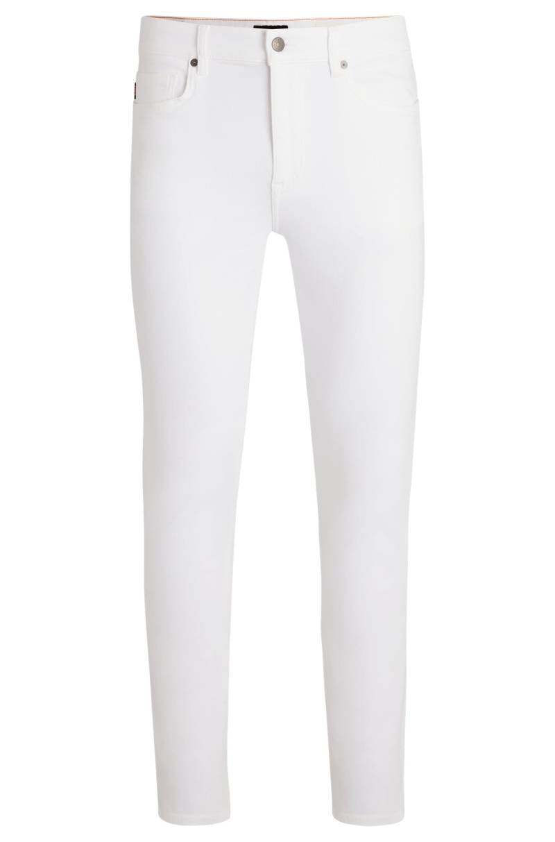 BOSS ORANGE 5-Pocket-Jeans »DELAWARE BO«, in weisser Optik mit Lederbadge von Boss Orange
