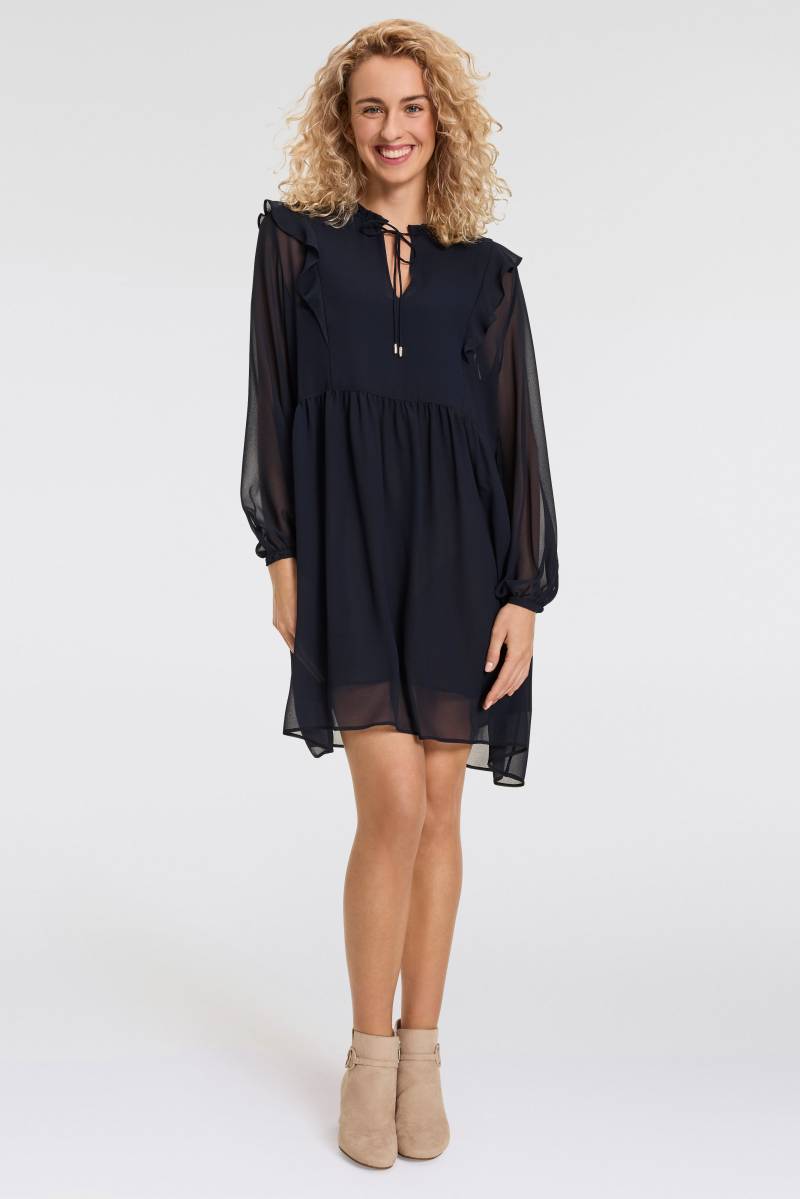 BOSS ORANGE Blusenkleid »C_Direnna«, mit Volant & Rüschen, Print, Georgette von Boss Orange
