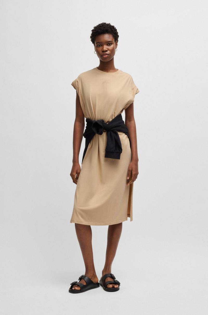 BOSS ORANGE Jerseykleid »C_Edress_5«, mit Schlitzen, Logoschriftzug von Boss Orange