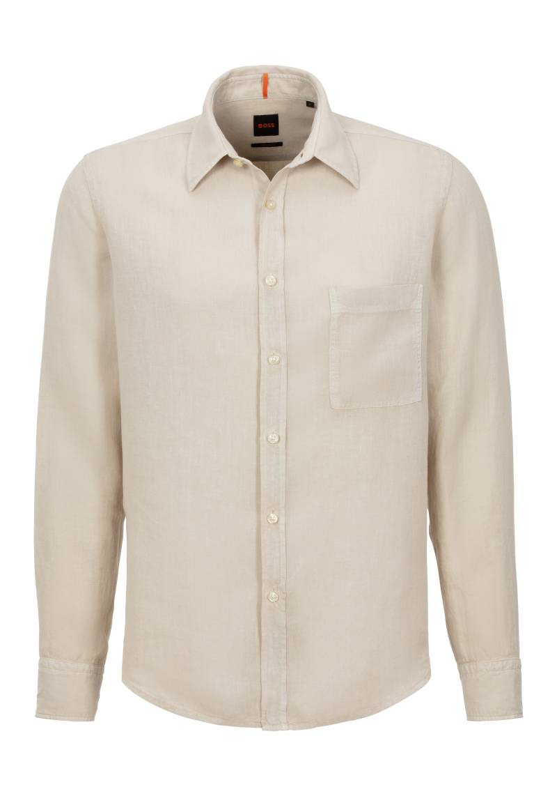BOSS ORANGE Leinenhemd »Relegant_6_M«, mit Markenlabel von Boss Orange