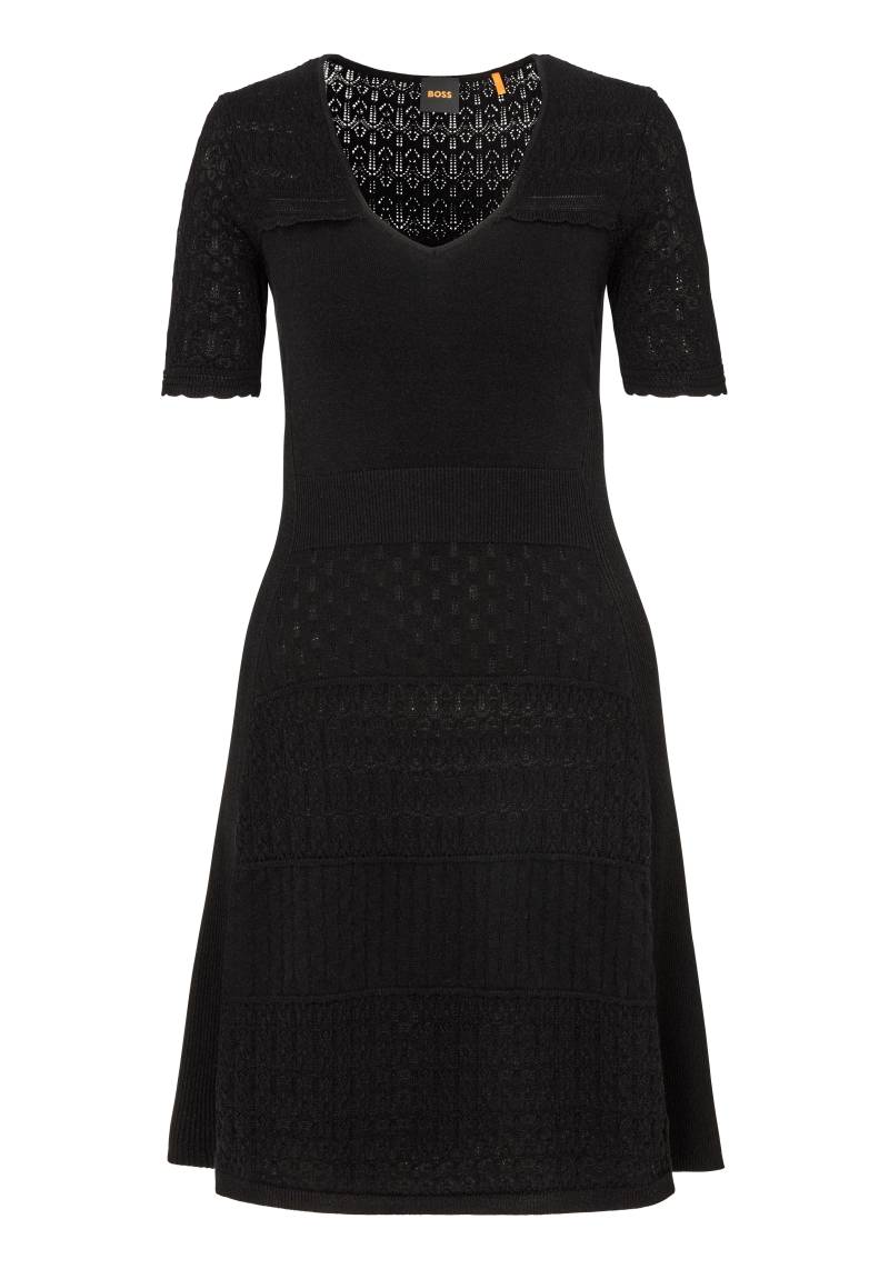 BOSS ORANGE Strickkleid »C_Fuart«, mit BOSS Logo-Charm von Boss Orange