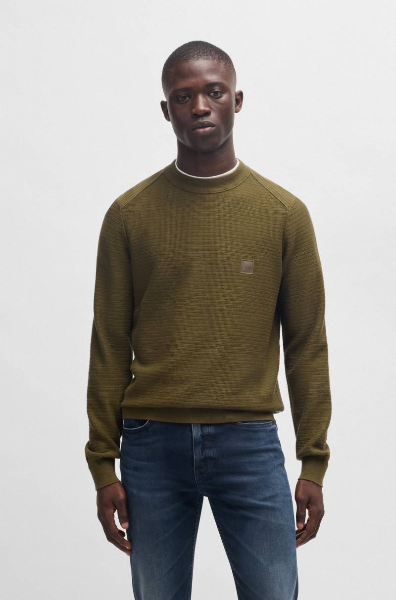 BOSS ORANGE Strickpullover »Anion_S«, mit BOSS-Badge von Boss Orange