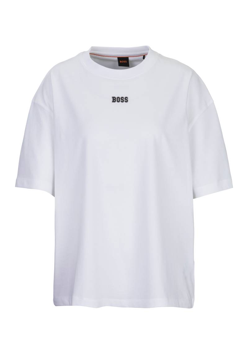 BOSS ORANGE T-Shirt »C_Eboyfriend Premium Damenmode«, mit grossem BOSS Logodruck von Boss Orange