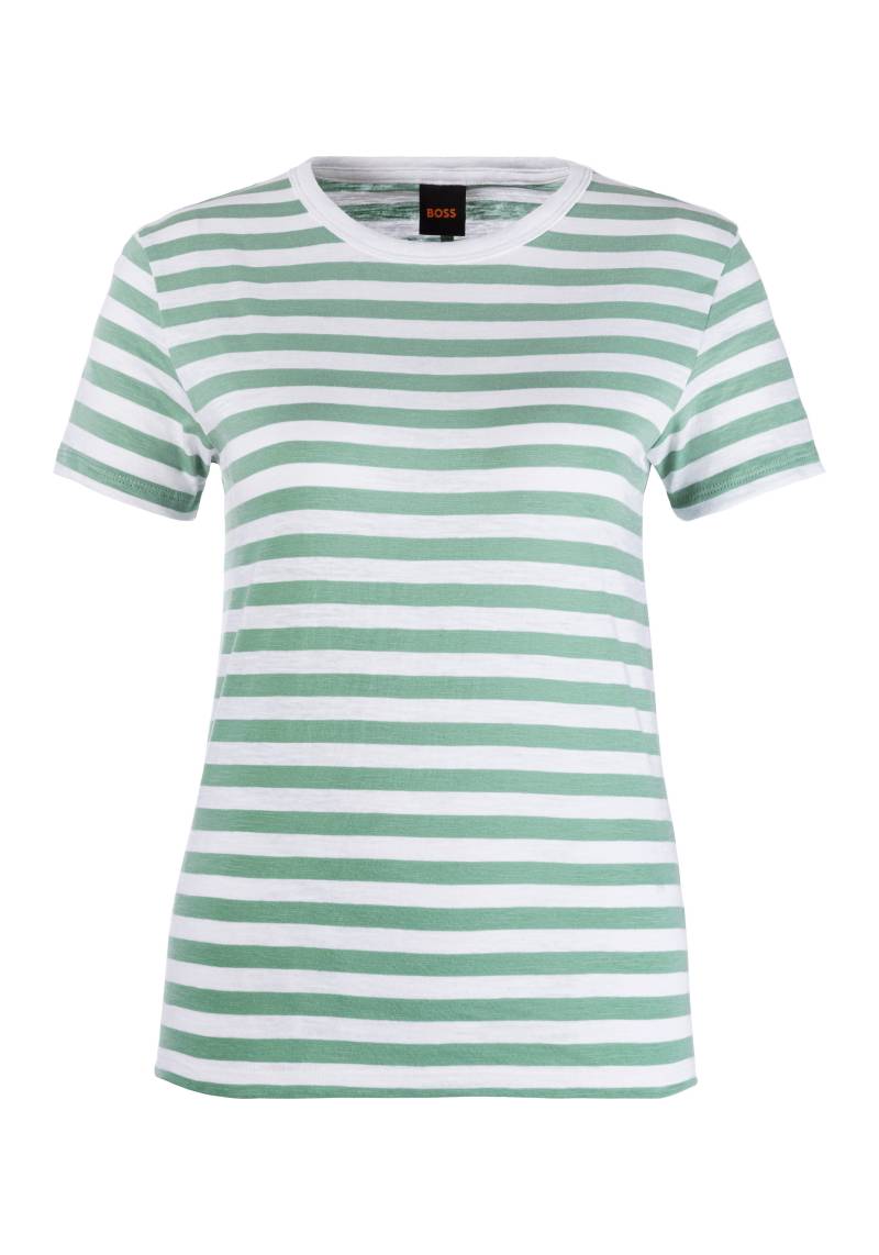 BOSS ORANGE T-Shirt »Esla Striped Premium Damenmode«, Premium Damenmode, im gestreiften Design von Boss Orange