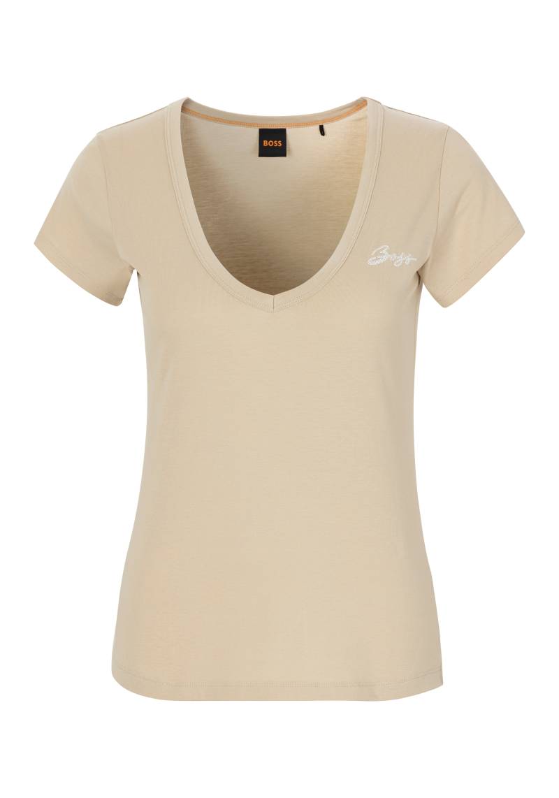 BOSS ORANGE V-Shirt »C_Eslane_4«, mit Logoschriftzug von Boss Orange