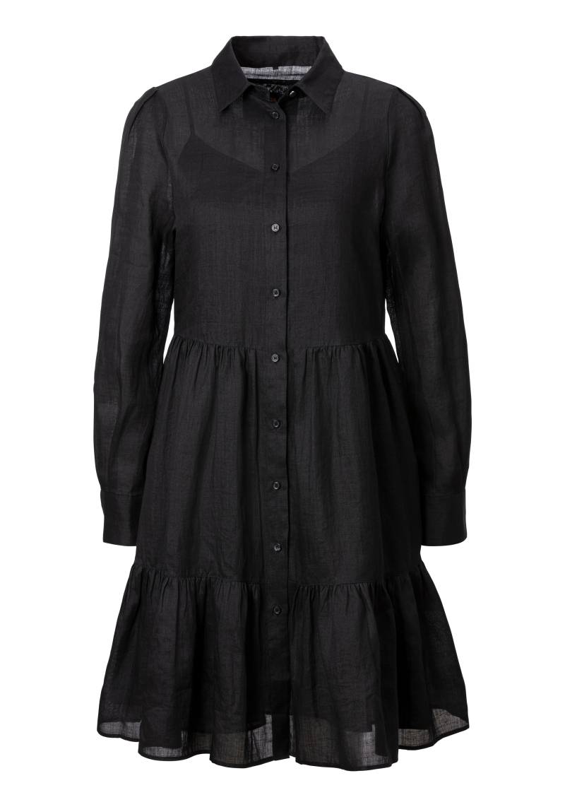 BOSS ORANGE Volantkleid »Dilena Premium Damenmode«, (2 tlg.), Premium Damenmode mit Volants, Hemdblusenkragen, Unterkleid von Boss Orange