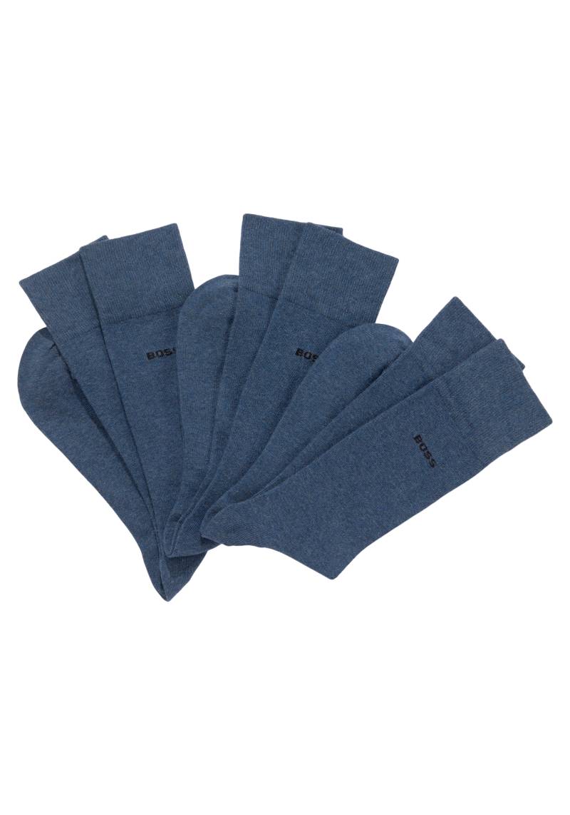 BOSS Basicsocken »3P RS Uni Colors«, (3 Paar), mit eingenähtem Logoschriftzug von Boss