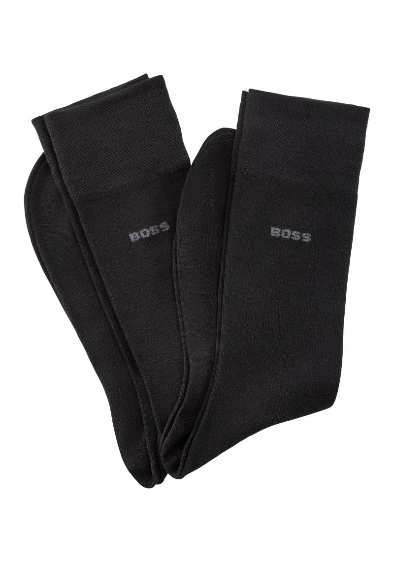 BOSS Businesssocken »2P RS Bamboo 1027«, (Packung, 2 Paar), mit Strickbündchen von Boss