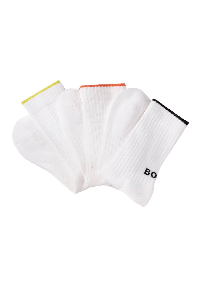 BOSS Businesssocken »3PQS Rib Logo Bam«, (Packung, 3 Paar), mit Kontraststreifen von Boss