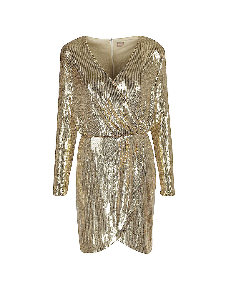 BOSS Cocktailkleid EPALETTA gold | M von Boss