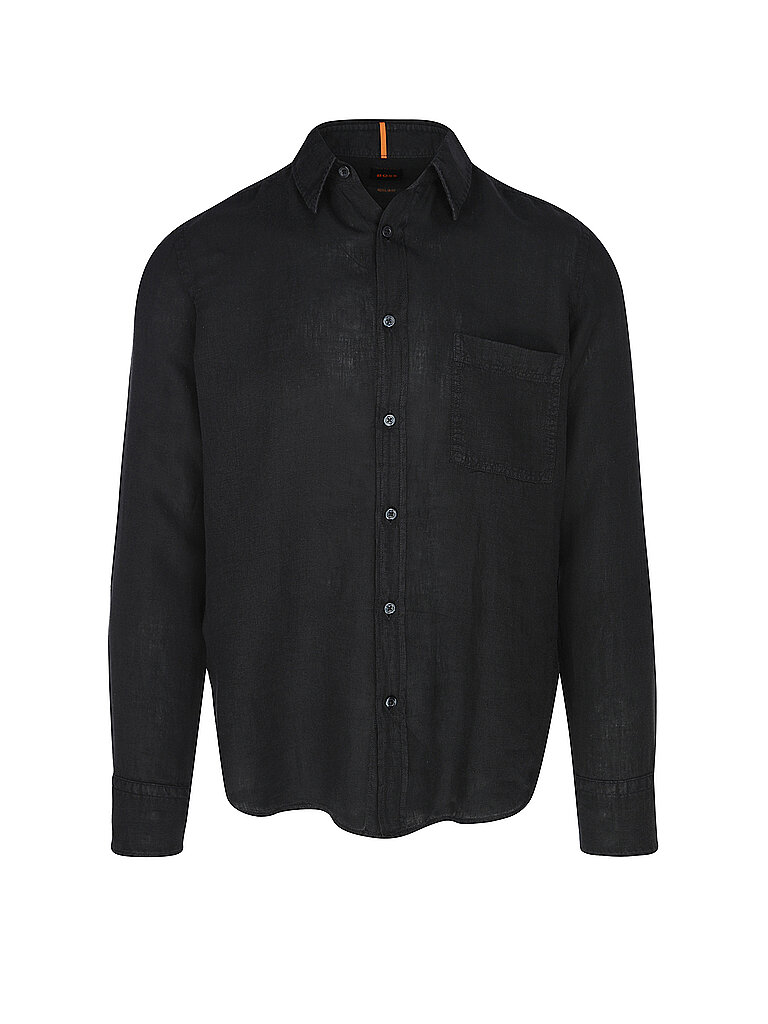 BOSS Hemd Regular Fit RELEGANT schwarz | L von Boss