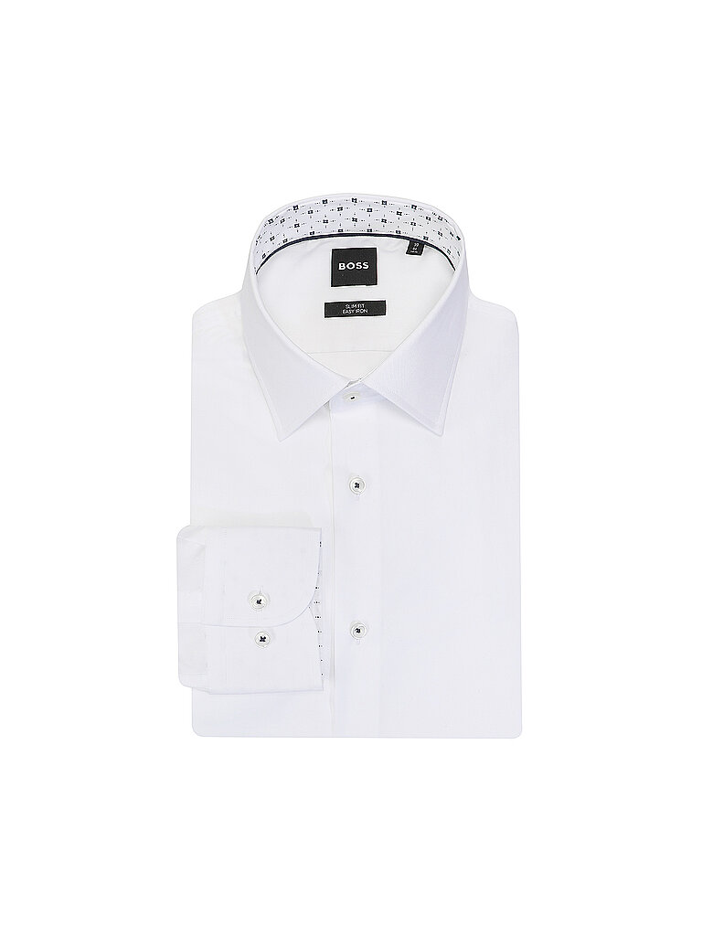 BOSS Hemd Slim Fit weiss | 42 von Boss