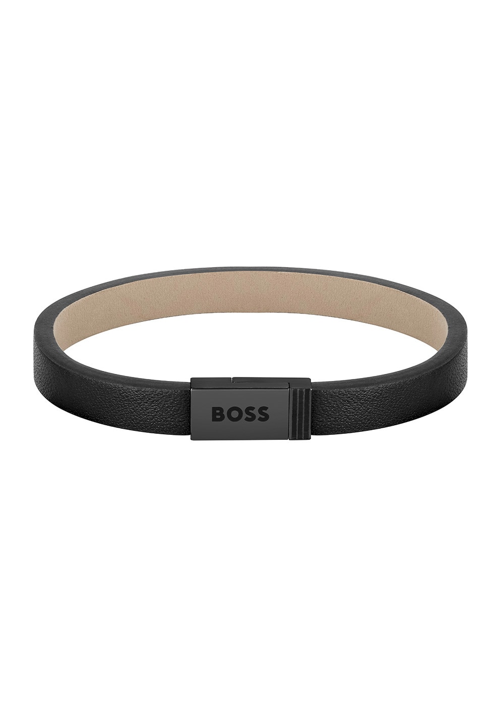 BOSS Armband »Schmuck Edelstahl Armschmuck Lederarmband JACE« von Boss