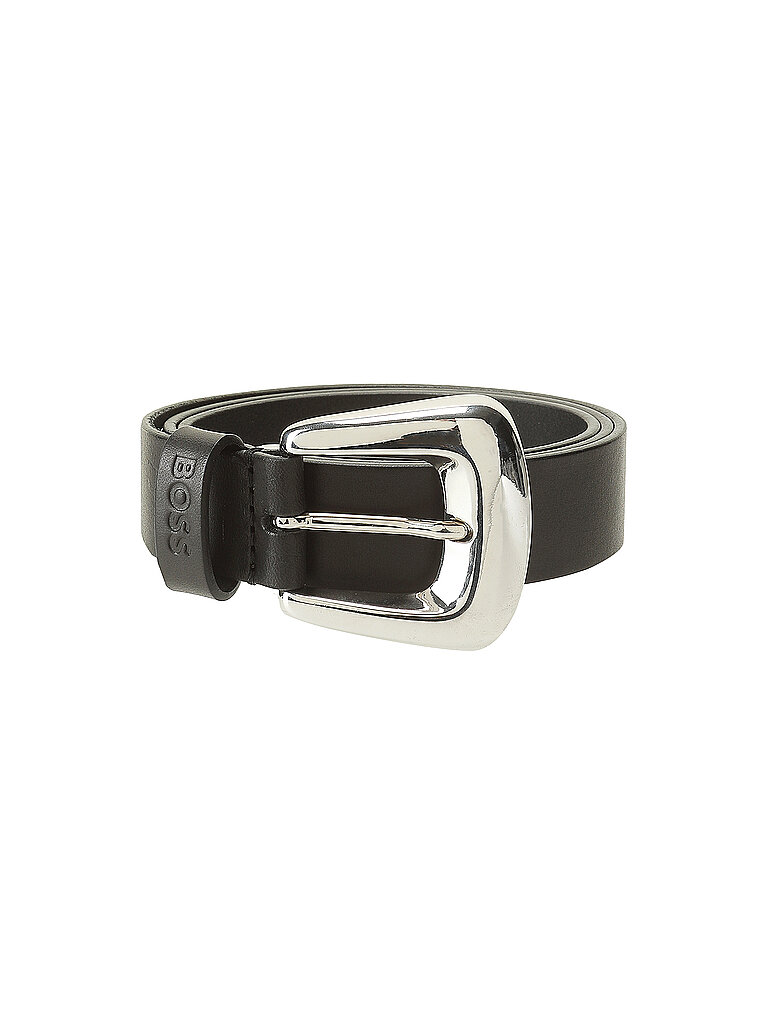 BOSS Ledergürtel schwarz | 80 von Boss
