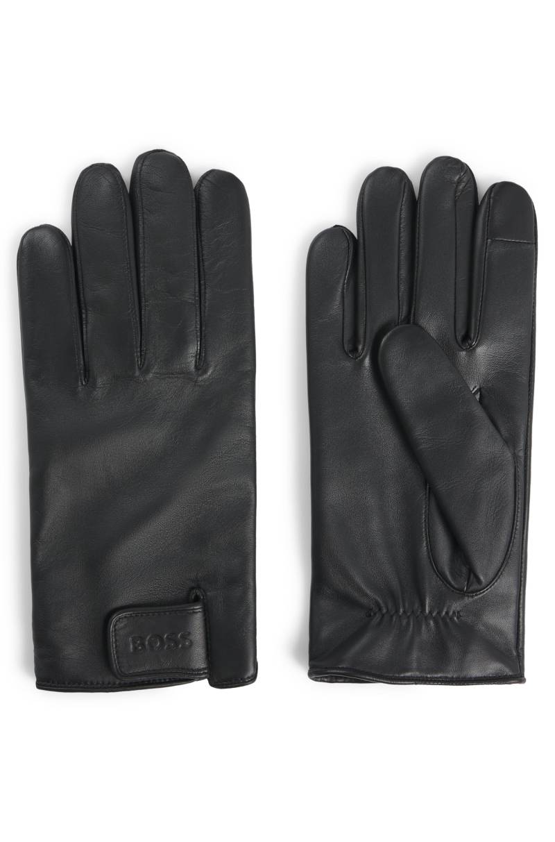 BOSS Lederhandschuhe »Helkop1«, mit Touch Tech Fingertips von Boss