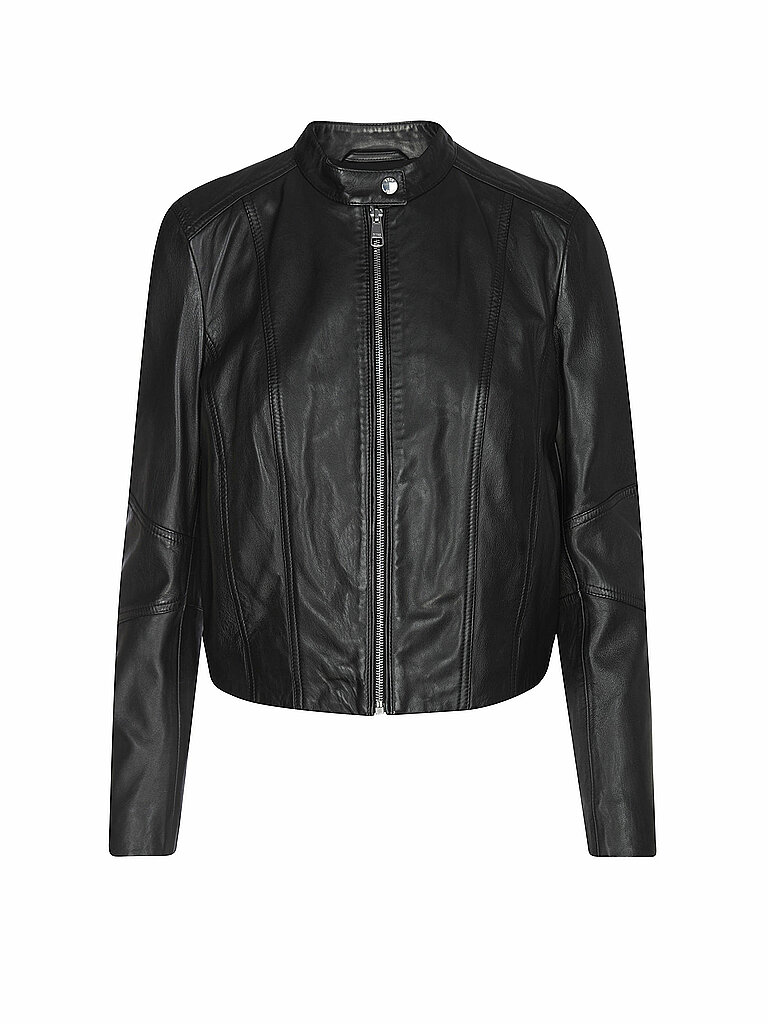 BOSS Lederjacke C_SALESTE  schwarz | 40 von Boss