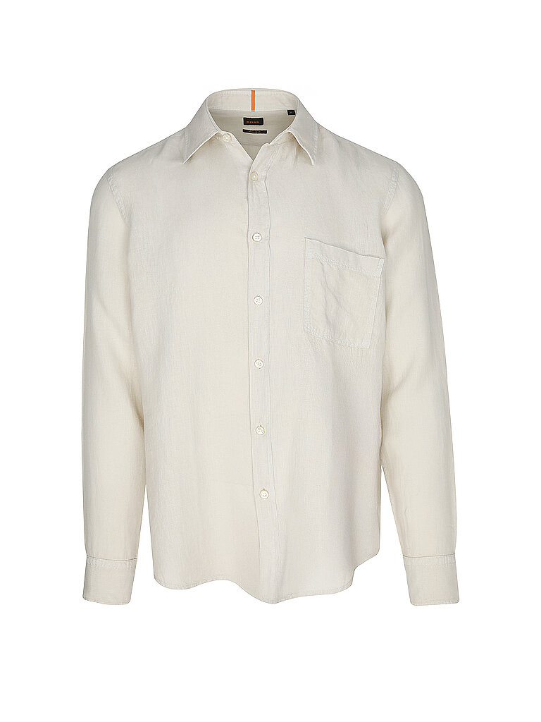 BOSS Leinenhemd Regular Fit RELEGANT beige | XXL von Boss