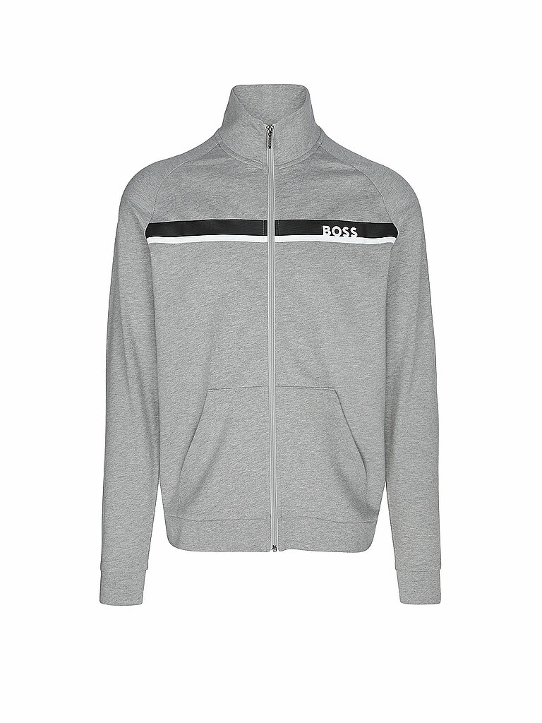 BOSS Loungewear Sweatjacke hellgrau | XXL BOSS Loungewear Sweatjacke hellgrau | XXL von Boss