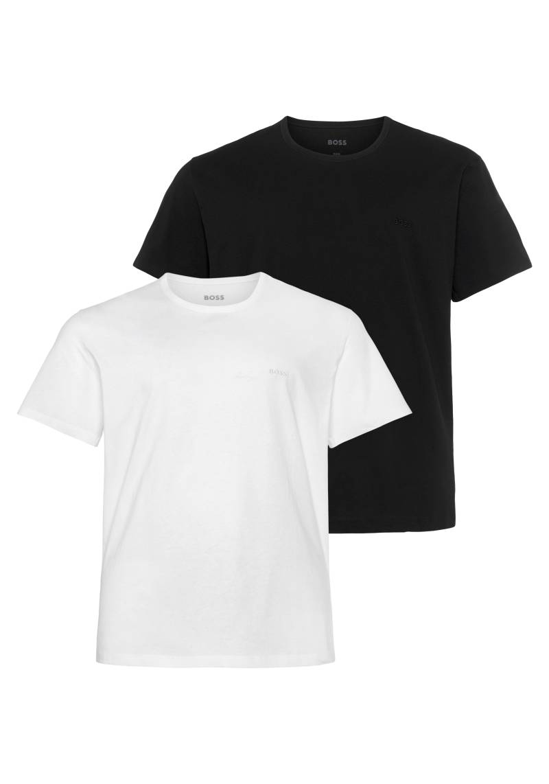 BOSS Rundhalsshirt »B-TShirtRN 2P Comfor«, (Packung, 2 tlg., 2er-Pack), mit tonalen Logo von Boss