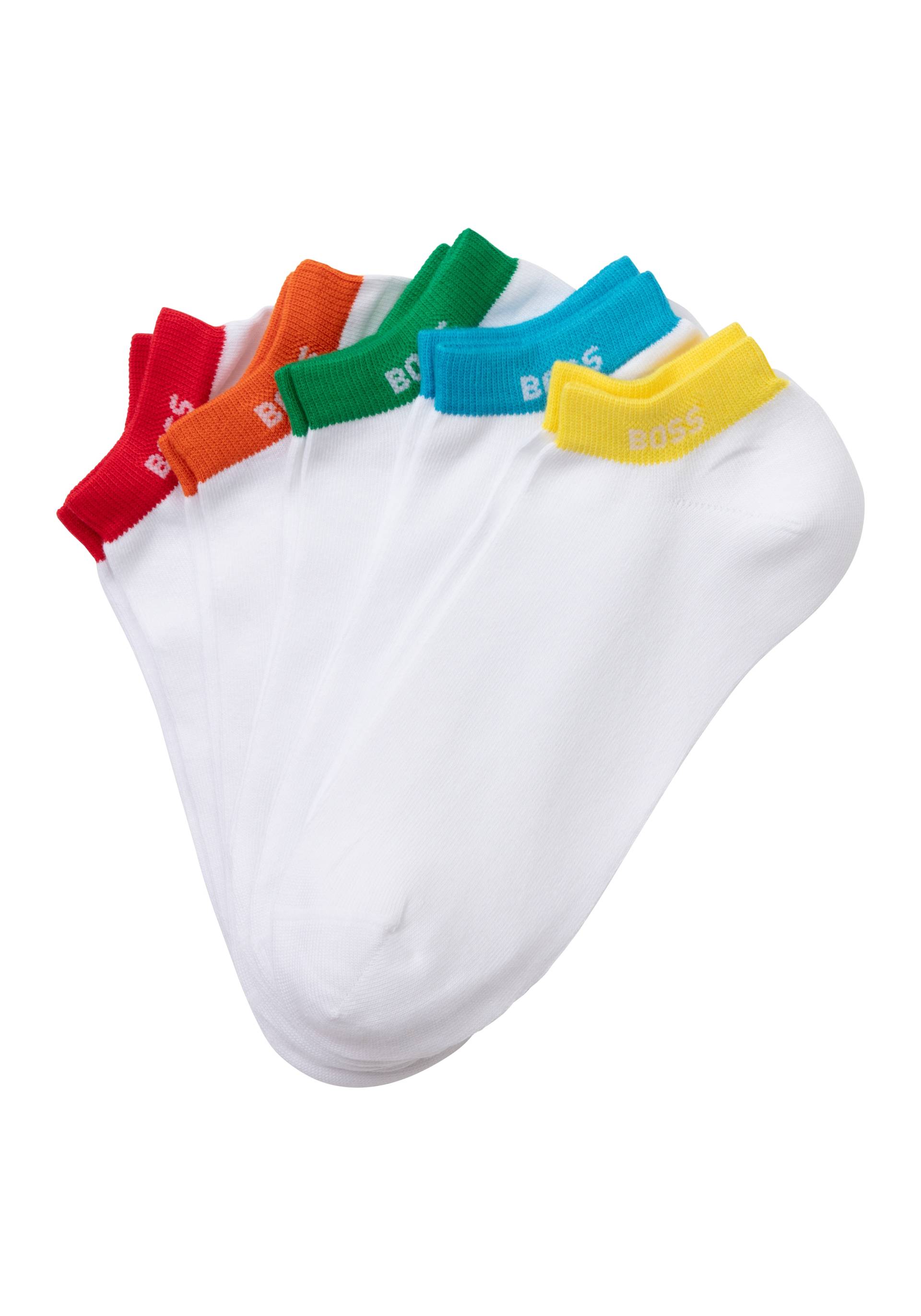 BOSS Socken »5P AS Rainbow CC«, (Packung, 5 Paar), mit Markenlogo von Boss