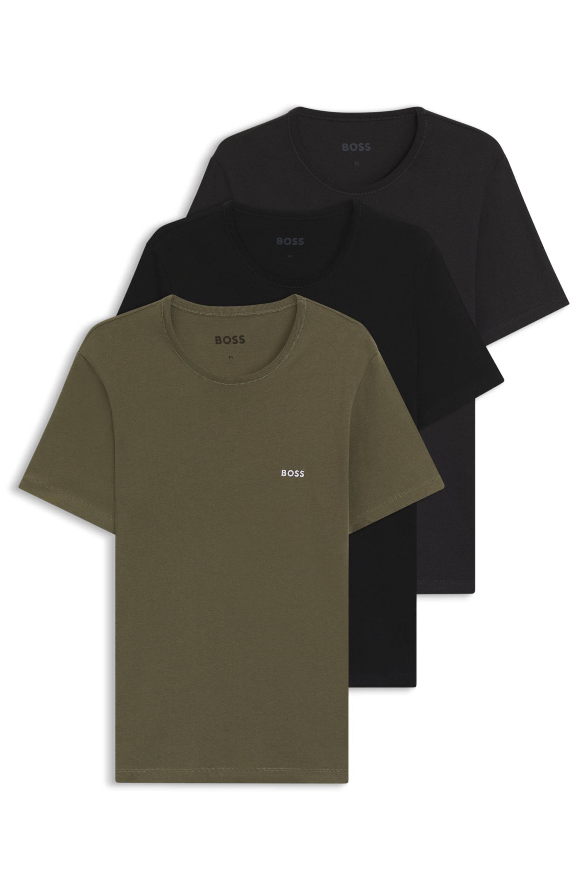 BOSS T-Shirt »TShirtRN 3P Classic«, (Packung, 3 tlg.), mit BOSS Stickerei von Boss