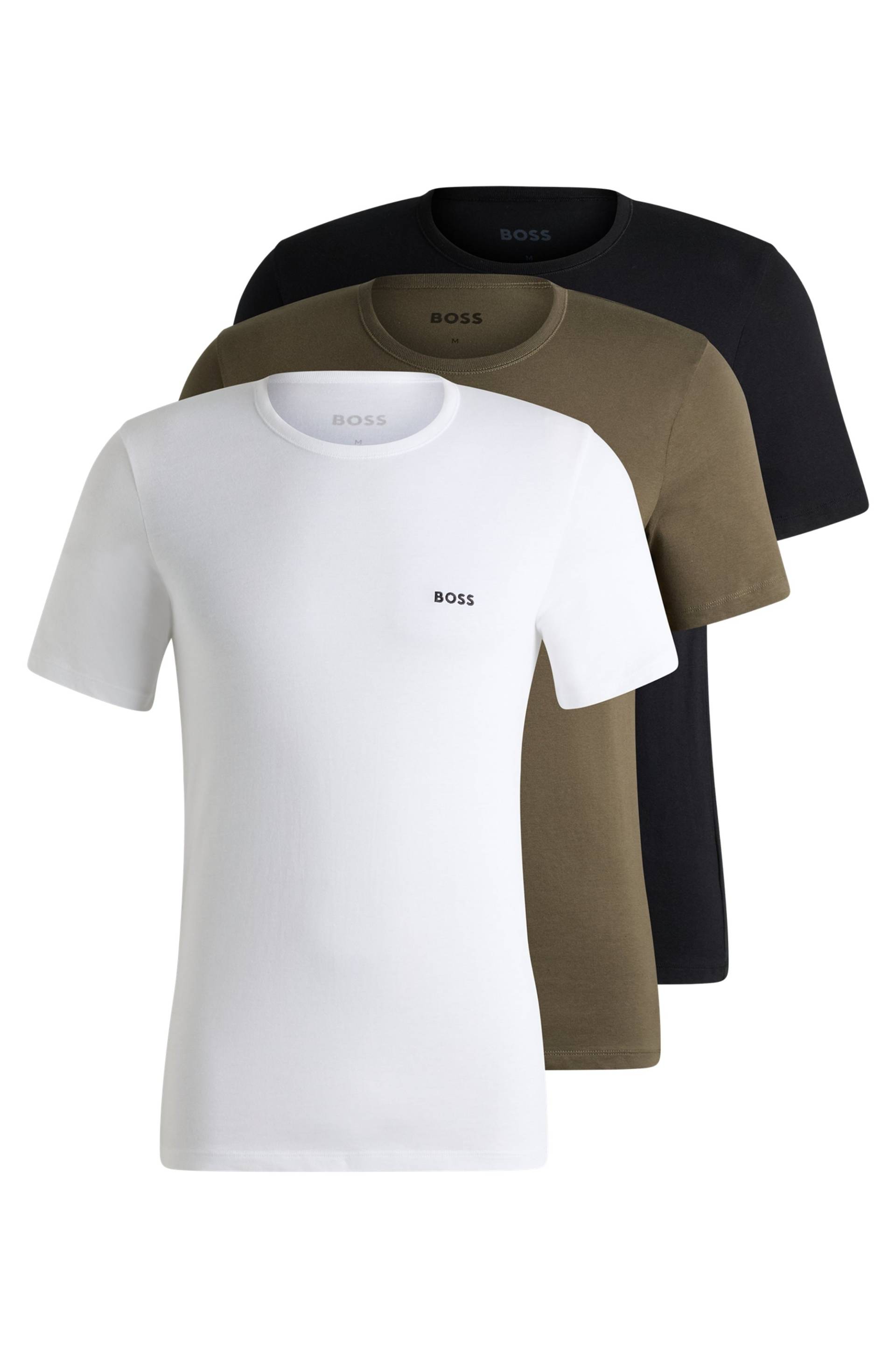 BOSS T-Shirt »TShirtRN 3P Classic«, (Packung, 3 tlg.), mit BOSS Stickerei BOSS T-Shirt »TShirtRN 3P Classic«, (Packung, 3 tlg.), mit BOSS Stickerei von Boss