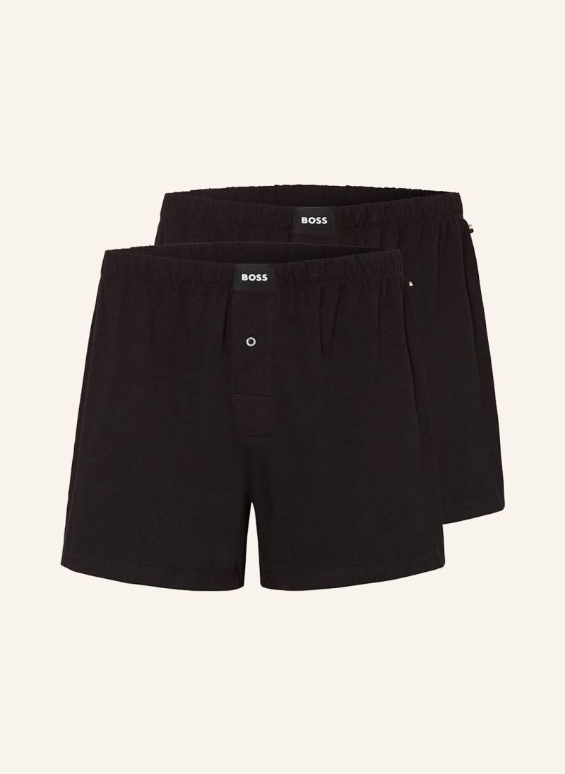 Boss 2er-Pack Boxershorts schwarz von Boss