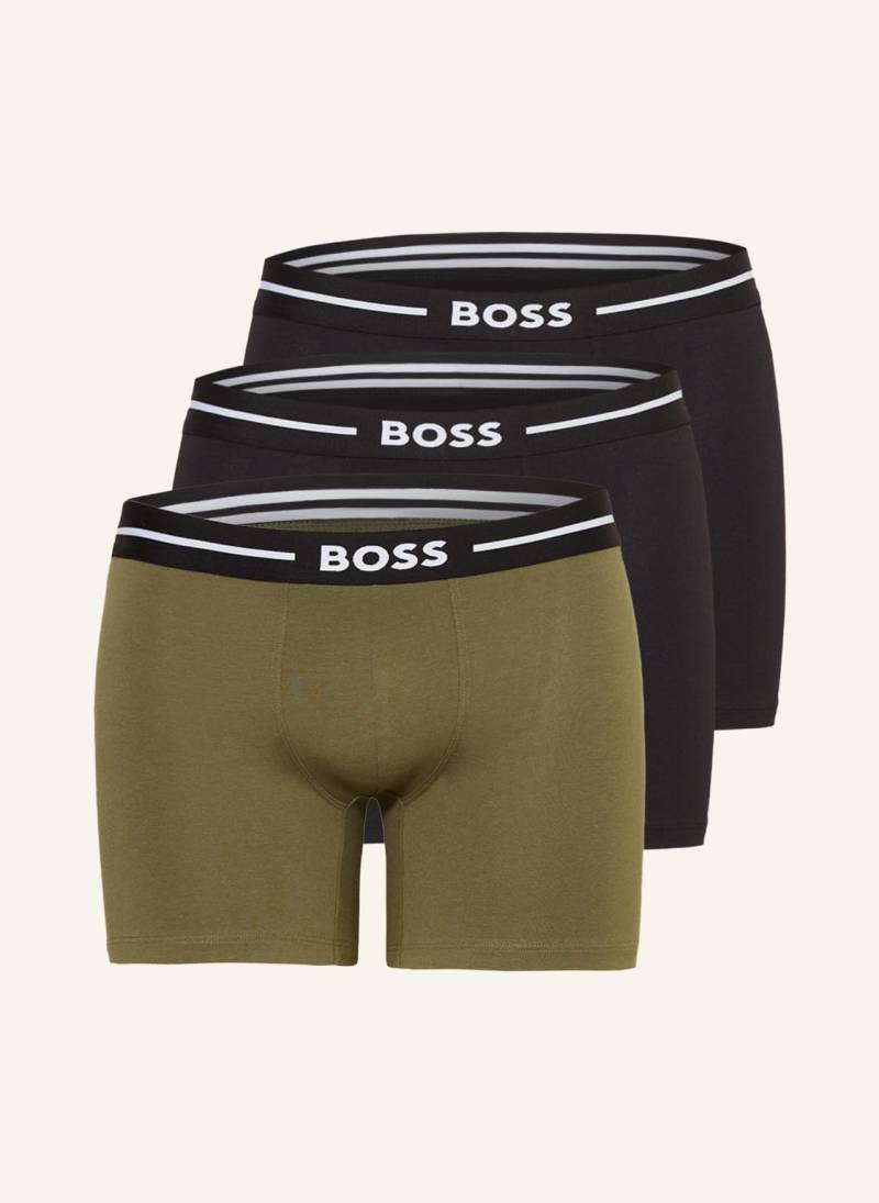 Boss 3er-Pack Boxershorts Bold gruen von Boss