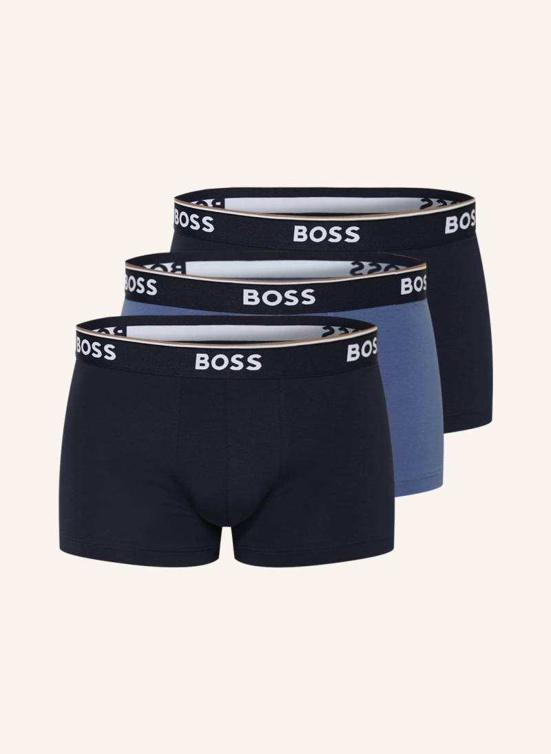 Boss 3er-Pack Boxershorts Power blau von Boss