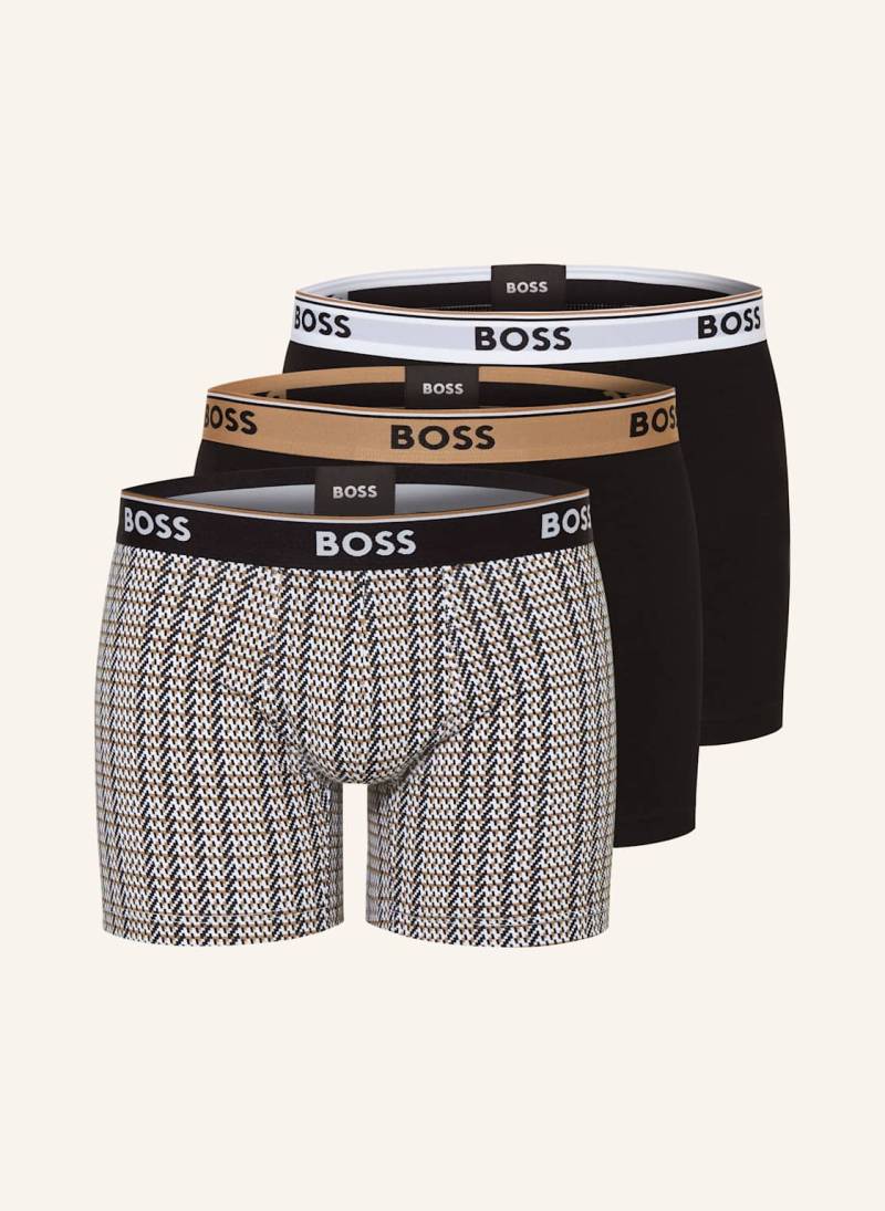 Boss 3er-Pack Boxershorts Power braun von Boss