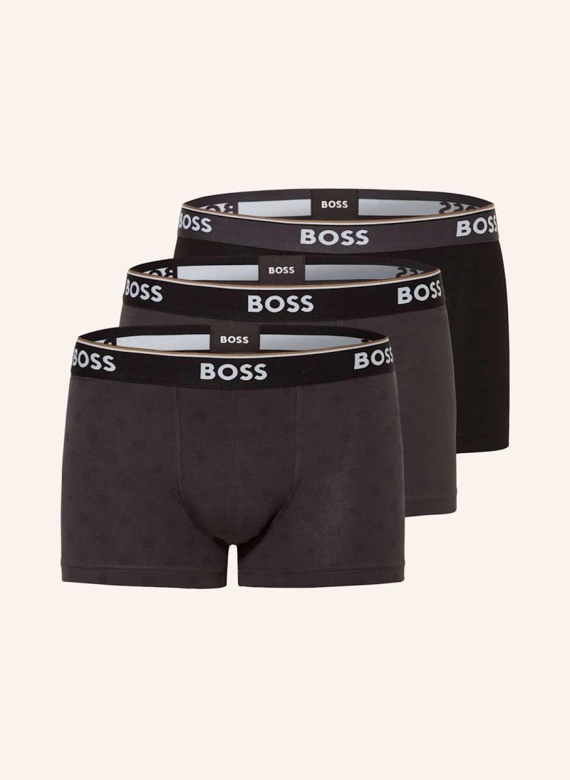 Boss 3er-Pack Boxershorts Power grau von Boss