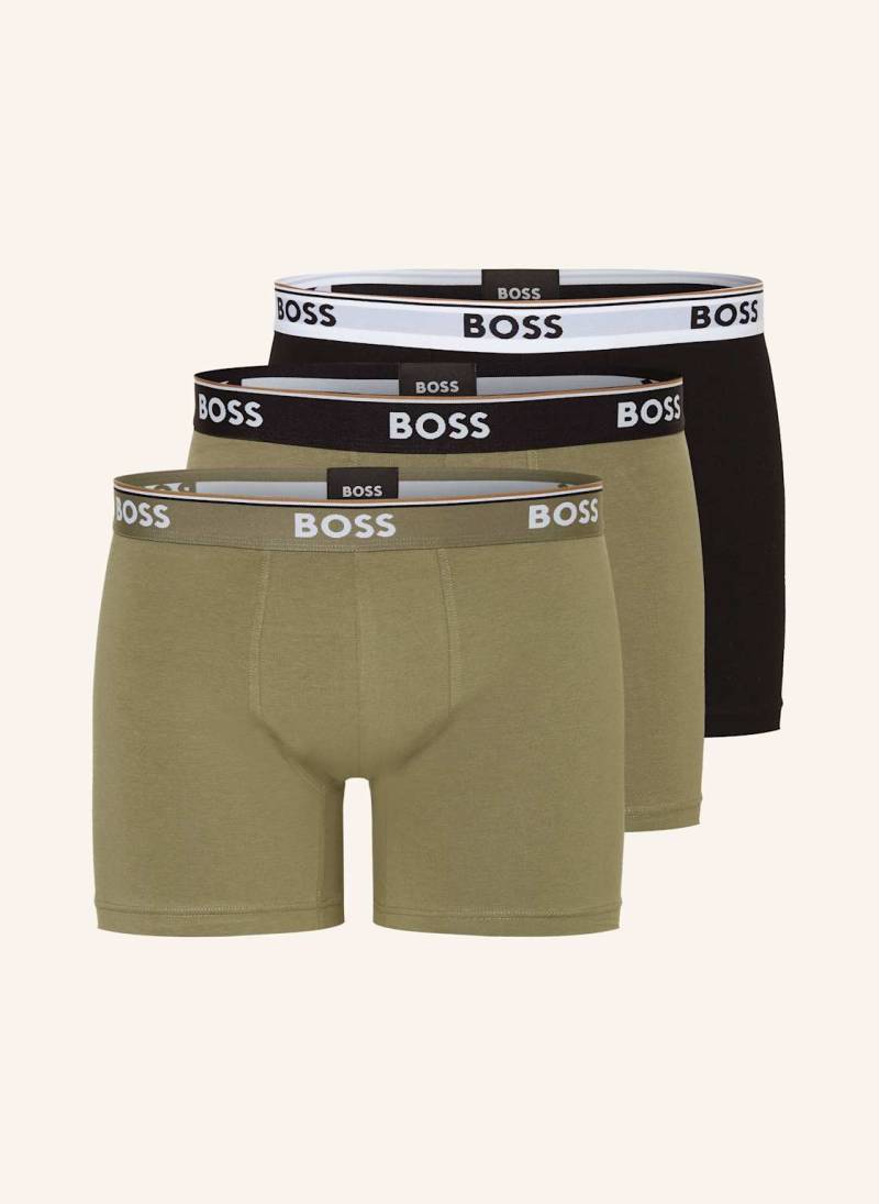 Boss 3er-Pack Boxershorts Power gruen von Boss