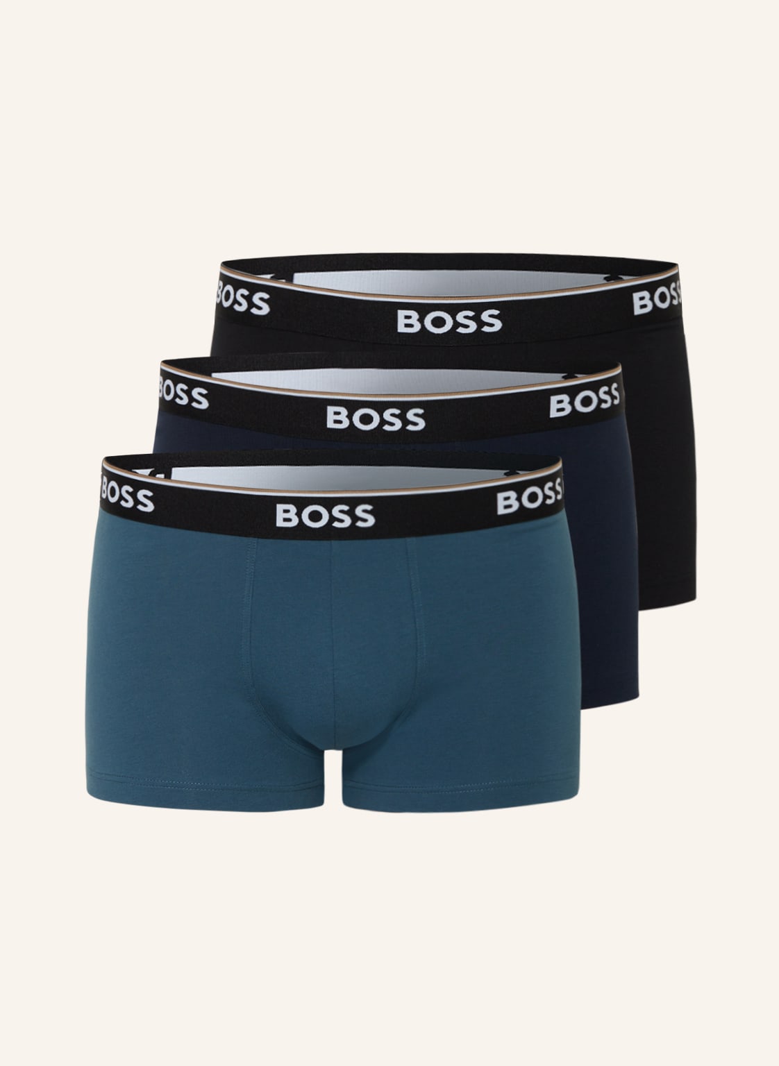 Boss 3er-Pack Boxershorts Power gruen von Boss