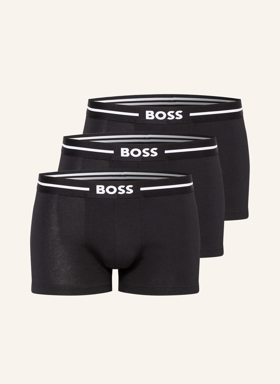 Boss 3er-Pack Boxershorts schwarz von Boss