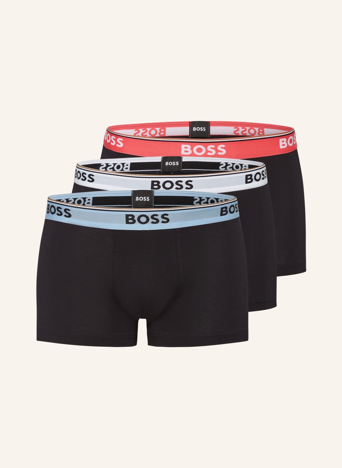 Boss 3er-Pack Boxershorts schwarz von Boss